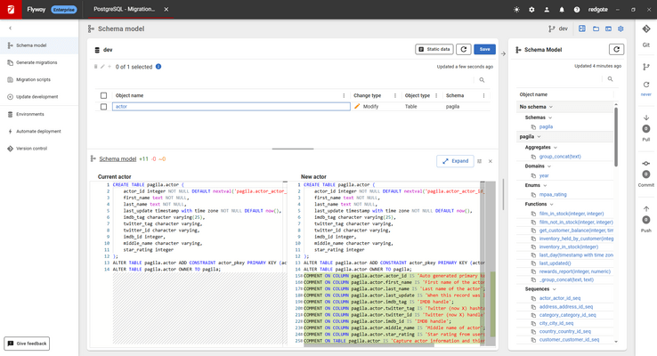 Tracking comments on PostgreSQL database objects