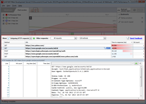 Capture outgoing web requests