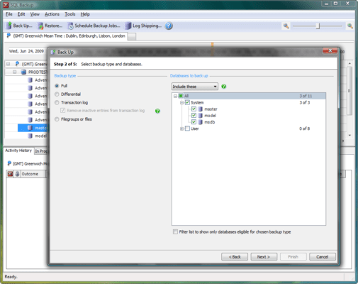 Backup Type Backup Type