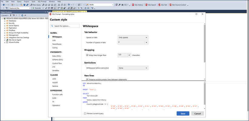 Keep code consistent