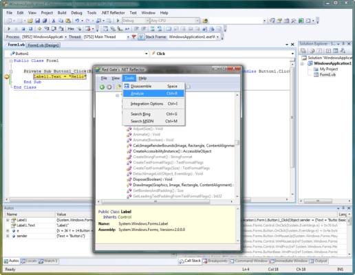 Screenshot of Red Gate .NET VS Productivity Pack