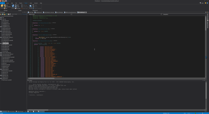 Single-click build for packages, MSI databases and deployment 