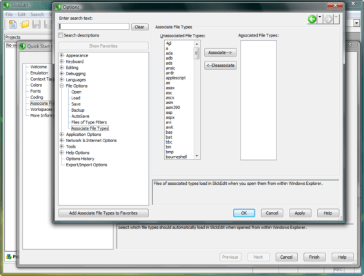 Associate File Types Associate File Types