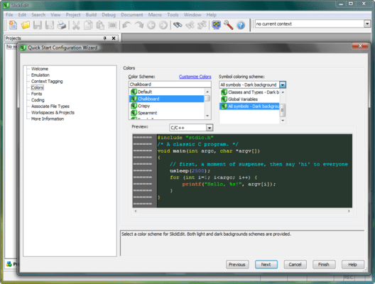 Screenshot of SlickEdit for Solaris SPARC and Solaris x86