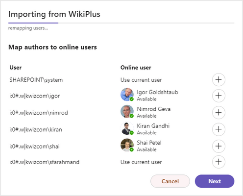 Importing from WikiPlus