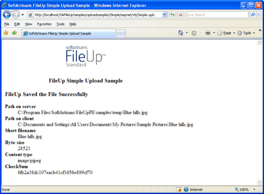 SoftArtisans FileUp SoftArtisans FileUp