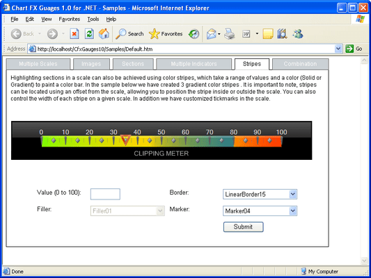 Horizontal/Vertical Gauges