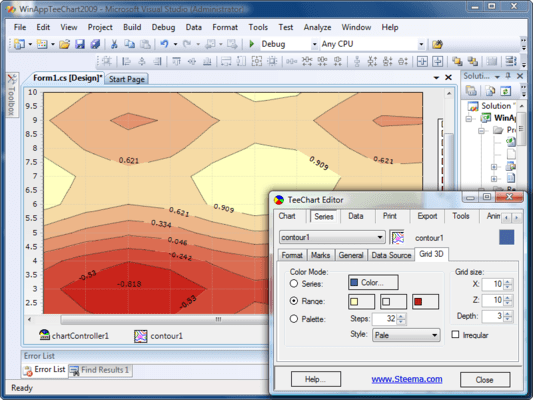 Design Time integrated Chart and Series editor Design Time integrated Chart and Series editor
