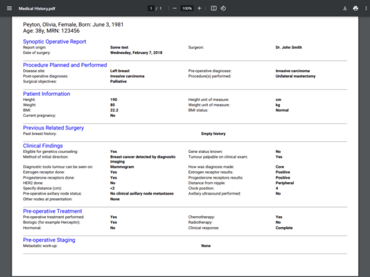 Custom PDF with horizontal layout