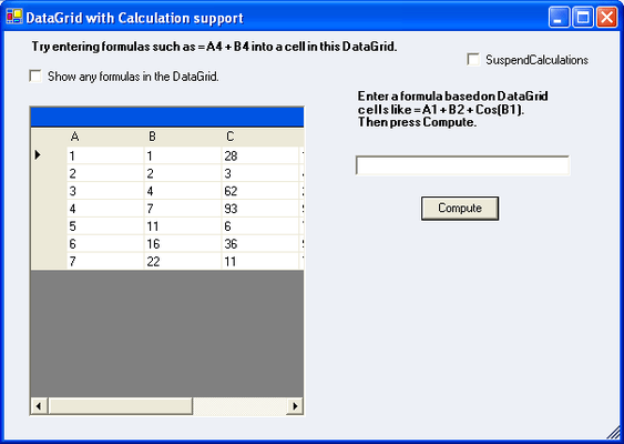 DateGrid DateGrid