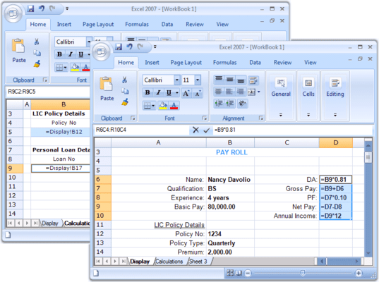 Excel Like UI (Windows Forms)