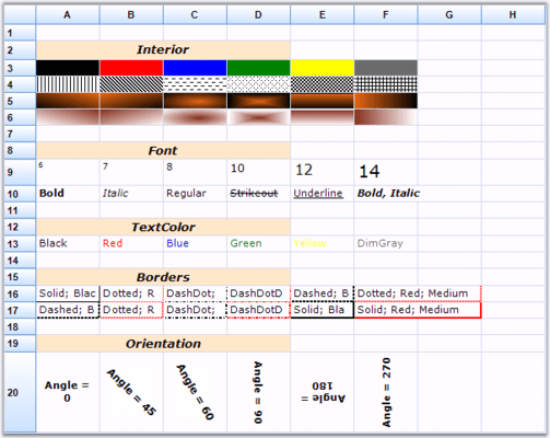 Numerous Cell Styles (Windows Forms) Numerous Cell Styles (Windows Forms)