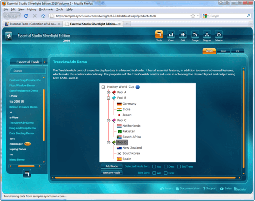 Screenshot of Syncfusion Essential Tools