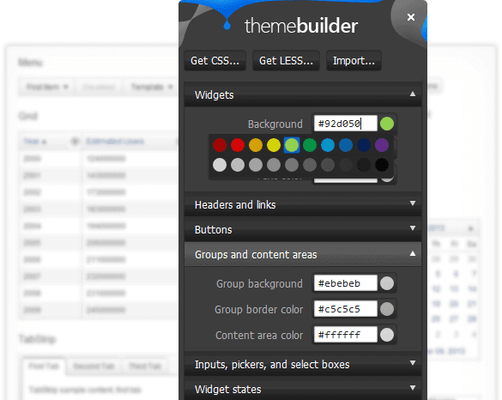 Telerik UI for PHP - Customize Themes