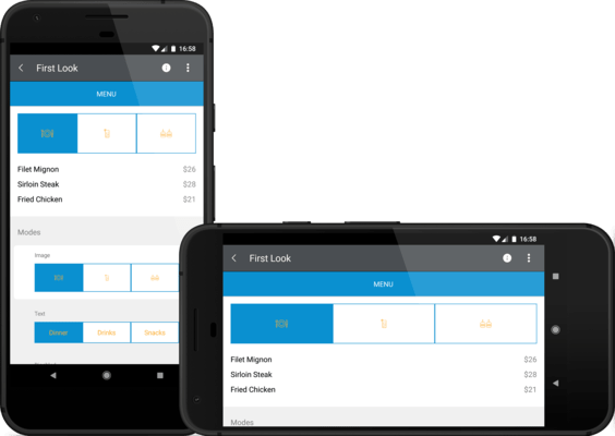 Telerik Xamarin Segmented Control