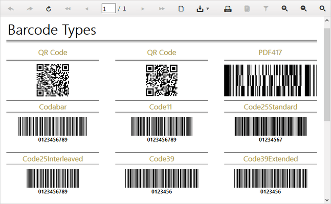 Telerik Reporting - Barcodes