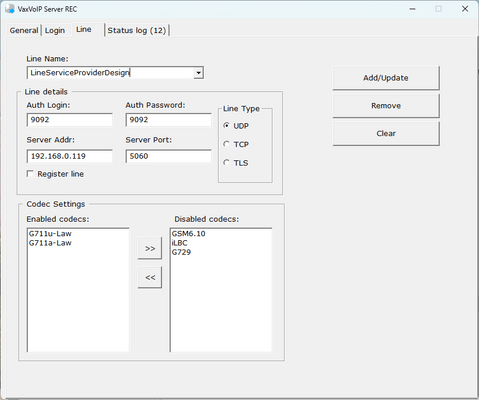 VaxVoIP SIP Recording SDK Screenshot