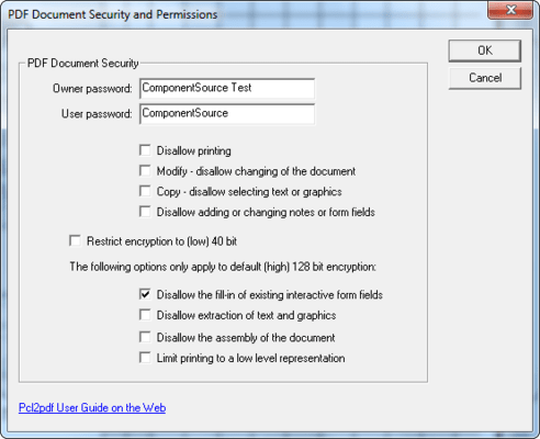Support for 128 bit encryption Support for 128 bit encryption