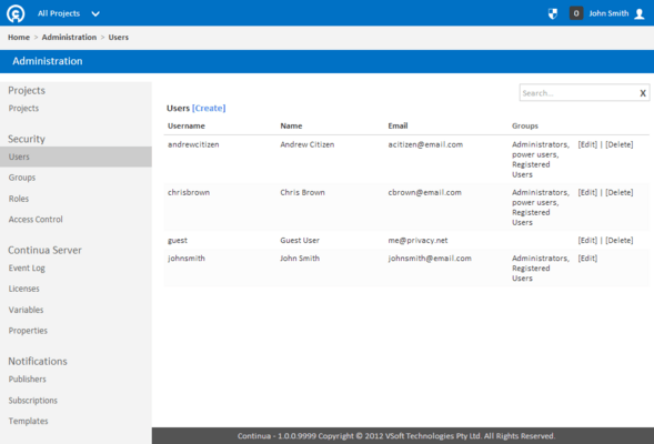 Users, Groups and Roles