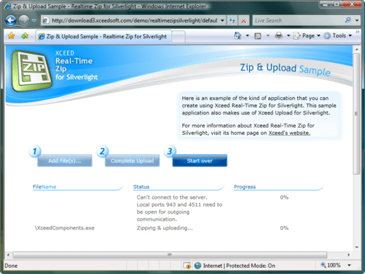 No intermediate disk/memory storage