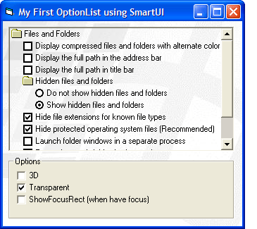 OptionLists