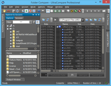 UltraCompare v15.10 adds Split Explorer Pane