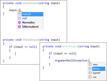 ReSharper Ultimate 10 adds Postfix Templates