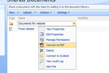 Muhimbi PDF Converter for SharePoint 8.1
