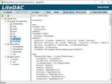 SQLite Data Access Components (LiteDAC) 2.7.24