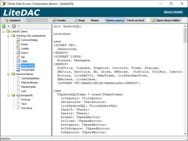 SQLite Data Access Components (LiteDAC) 2.7.25
