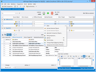 dbForge Data Compare for MySQL V5.0.22