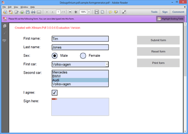 XFINIUM.PDF WPF/SL/WINRT EDITION V6.5