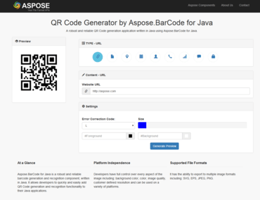 Aspose.BarCode for Java V16.11