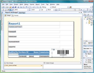 Aspose.BarCode for Reporting Services (SSRS) V16.11