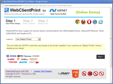 WebClientPrint per ASP.NET V3.0