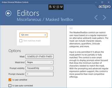 Actipro Editors for Universal Windows 2017.1（ビルド0310）