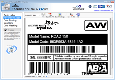 ThermalLabel SDK for .NET 7.0