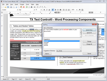 TX Spell .NET for WinForms and ASP.NET 6.0 SP2