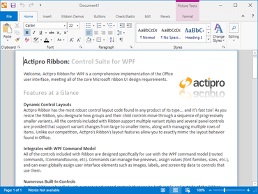 Actipro Ribbon for WPF 2018.1