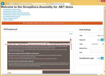 GroupDocs.Assembly for .NET V18.12