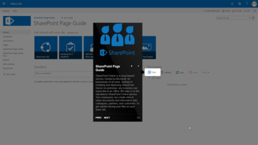 SharePoint Page Guide disponible