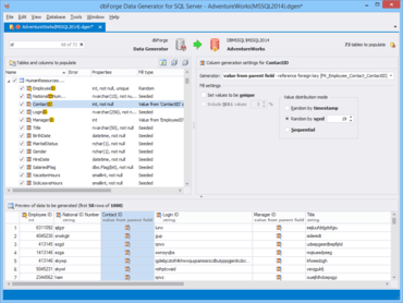 dbForge Data Generator for SQL Server V4.2.31