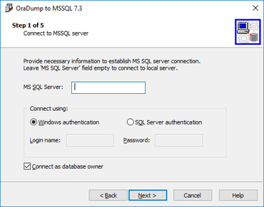 OraDump a MSSQL v7.5