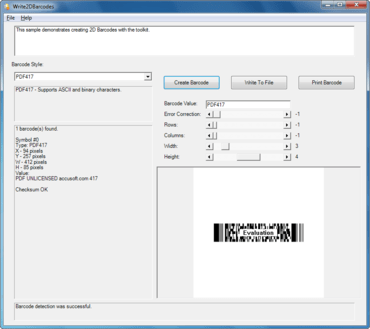 Barcode Xpress ActiveX v13.3