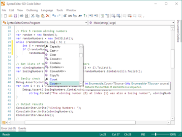 Actipro SyntaxEditor for WPF 21.1.2