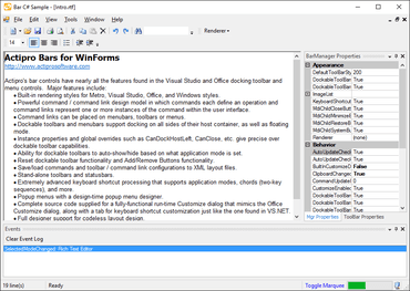 Actipro Bars for WinForms 21.1.0