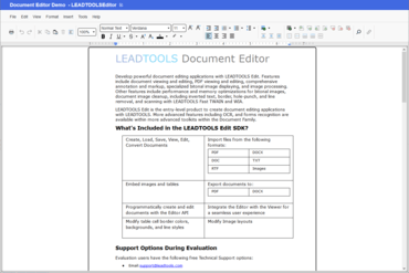 LEADTOOLS Document Suite SDK v22