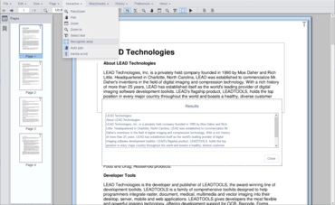 LEADTOOLS Recognition SDK v22 LEADTOOLS Recognition SDK v22