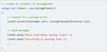 Rebex Syslog for .NET R6.0