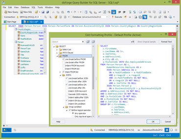 dbForge Query Builder for SQL Server V4.1.5